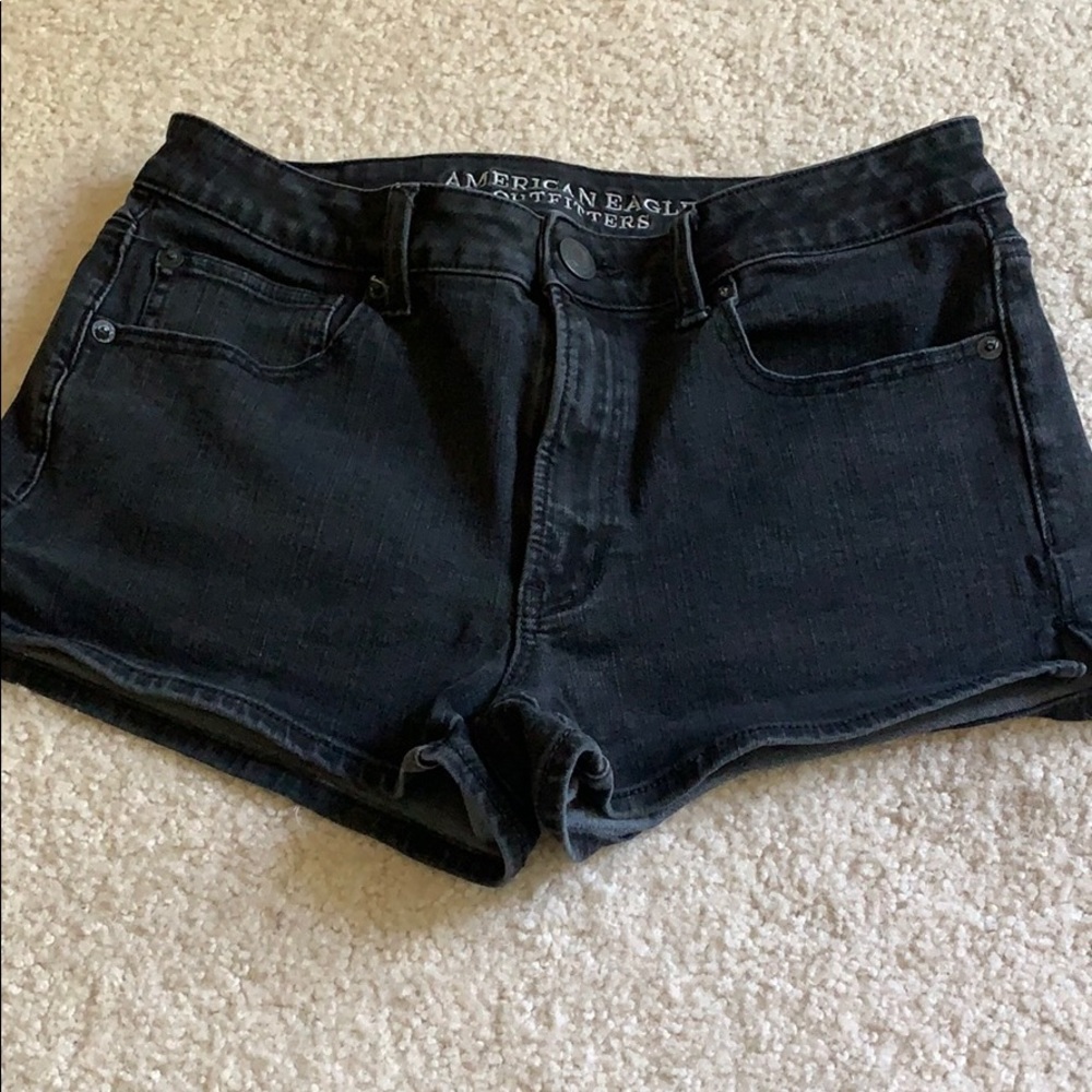 American Eagle black shorts, 4, super stretch